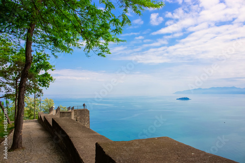 Giresun sea and island landscape view from Giresun Castle