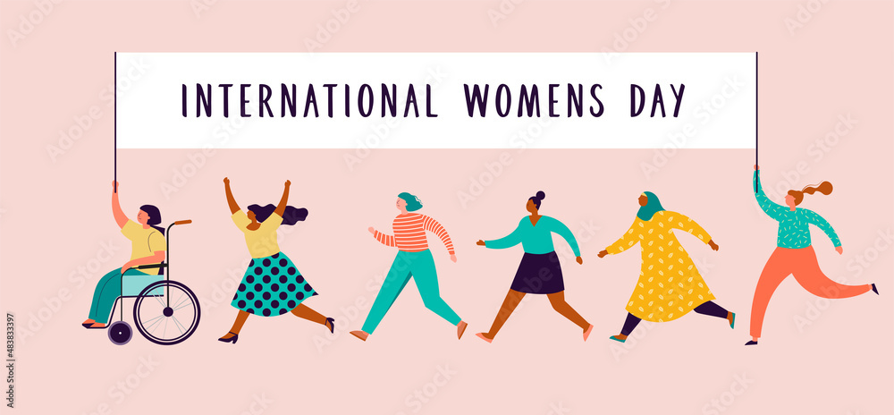 International women's day design and illustration