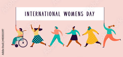 International women's day design and illustration
