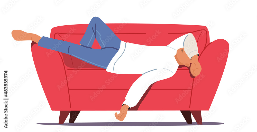 Ταπετσαρία Afternoon Slump, Laziness and Procrastination Postpone, Boredom and Sleepy Work