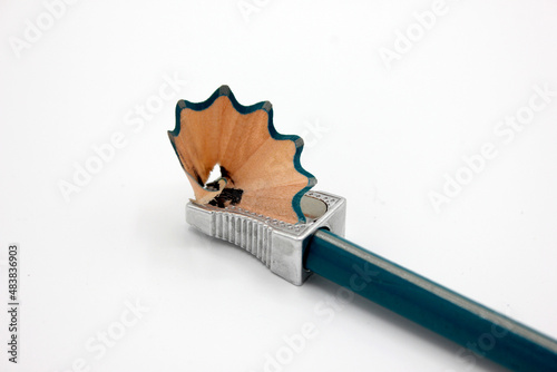 pencil sharpeners tipping a pencil photo