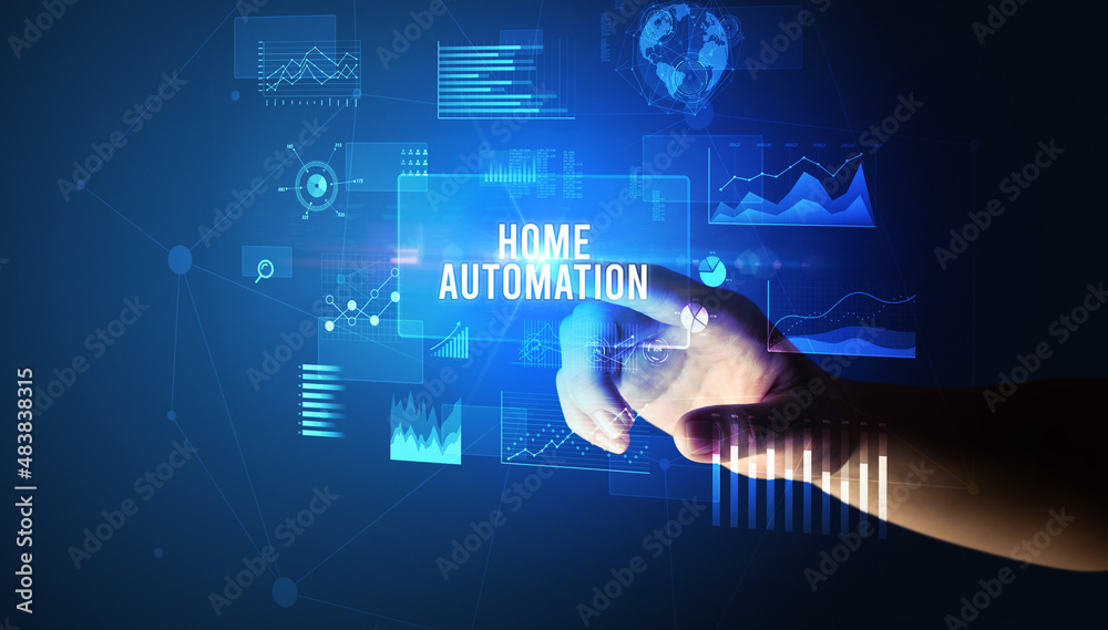 hand touching digital button, modern technology concept hand touching digital button, modern technology concept