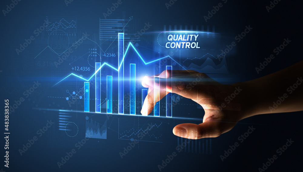 Hand touching business concept Hand touching business concept
