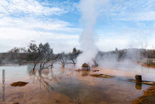 Kyndyg hot spring in Abkhazia