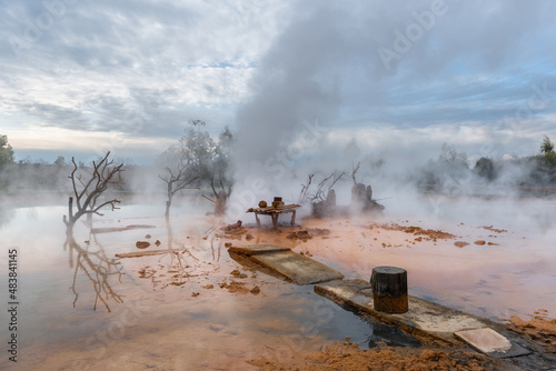 Kyndyg hot spring in Abkhazia