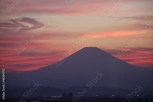 mountain at sunset © shuji