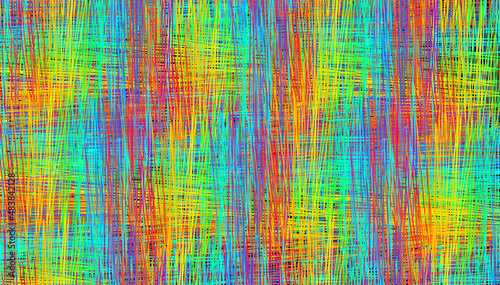 Colorful lines Texture Abstract Background. Geometric Fabric Linear  Tissue Pattern. Backdrop illustration  © MedRocky