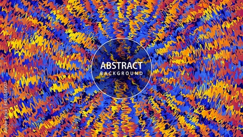 Abstract circular geometric background. Futuristic Circular geometric centric motion pattern. Colorful abstract background.