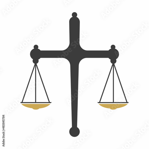 Law Balance And Attorney Monogram Logo Design. Balance logo design related to attorney, law firm or lawyers.