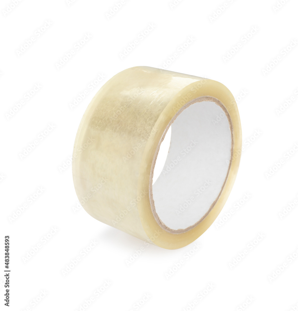 Roll of adhesive tape isolated on white Roll of adhesive tape isolated on white