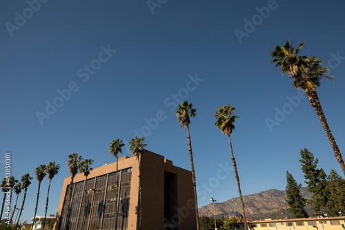 Daytime view of the downtown urban core of Duarte, California, USA. photo