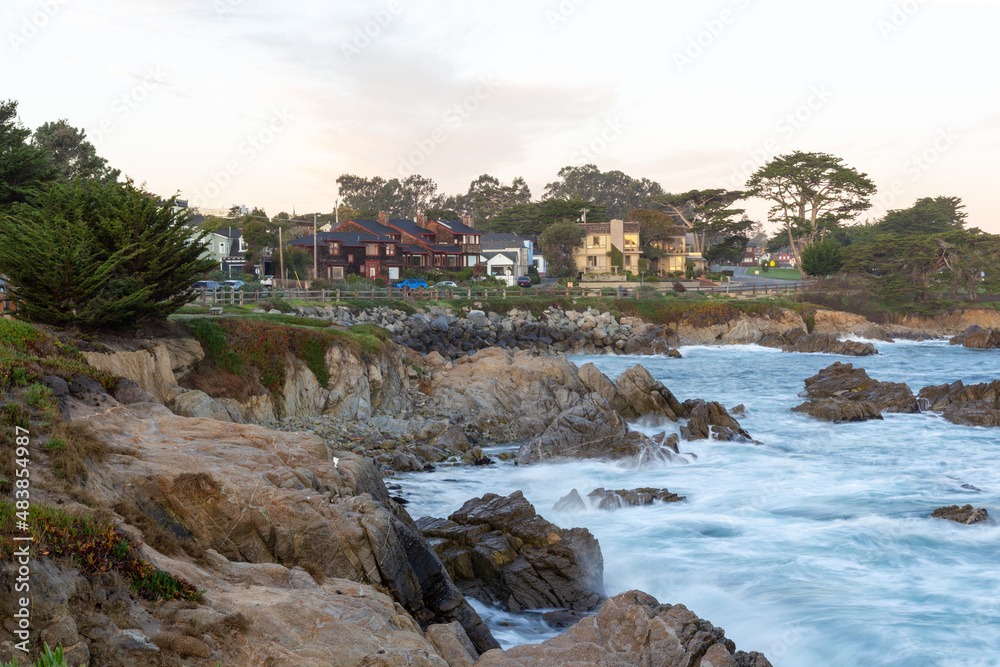 A view on the Lover's Point in Pacific Grove, CA