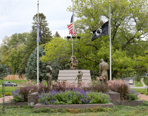 Memorial Park, War Veteran Memorial, Omaha, NE, USA