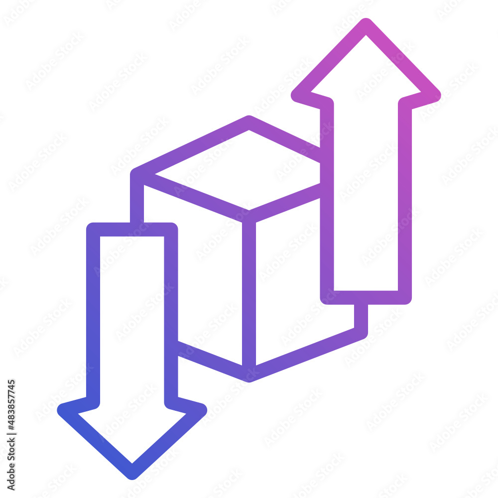 Transaction with arrow flat gradient icon Transaction with arrow flat gradient icon