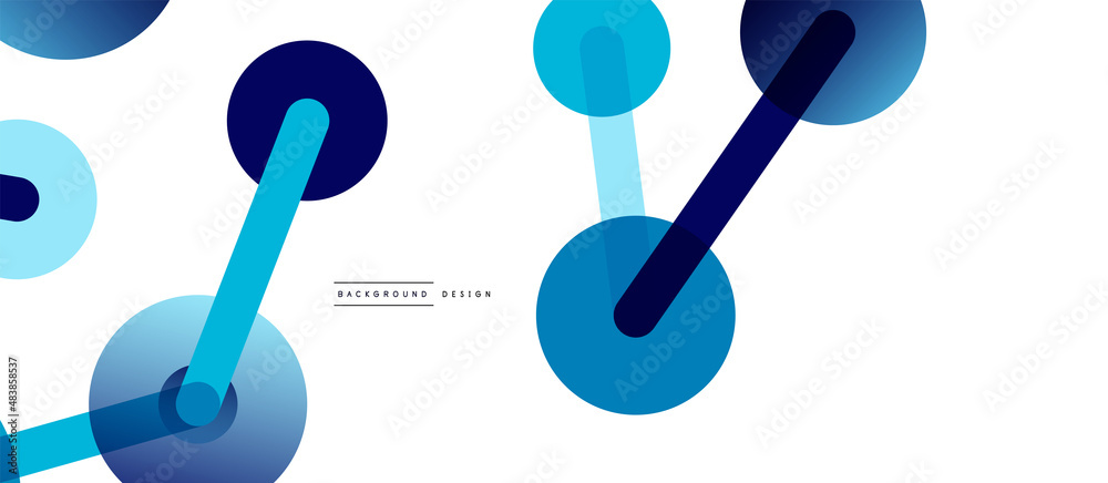 Abstract background. Round dots connected by lines. Trendy techno business template for wallpaper, banner, background or landing Abstract background. Round dots connected by lines. Trendy techno business template for wallpaper, banner, background or landing