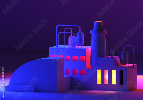 Industrial building. Factor...