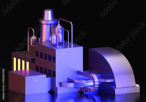 Manufacturing factory. Mini...