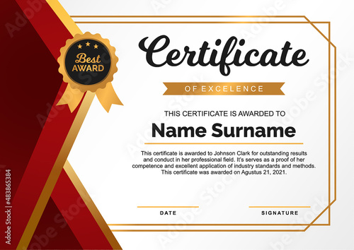 Certificate Appreciation Award Template
