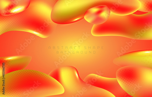 Abstract gradient red and orange template design shape overlapping template. Use for presentation background. Illustration vector