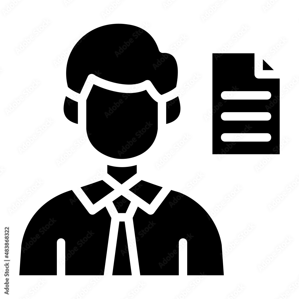 Clerk glyph icon Clerk glyph icon