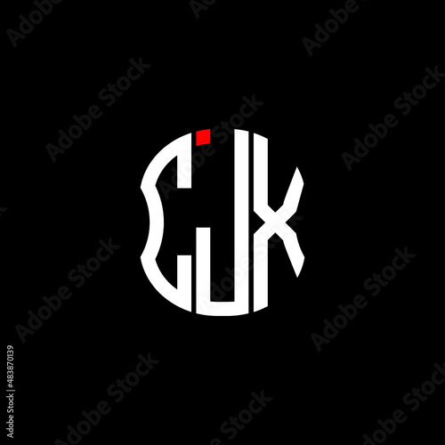 CJX letter logo creative design with vector graphic