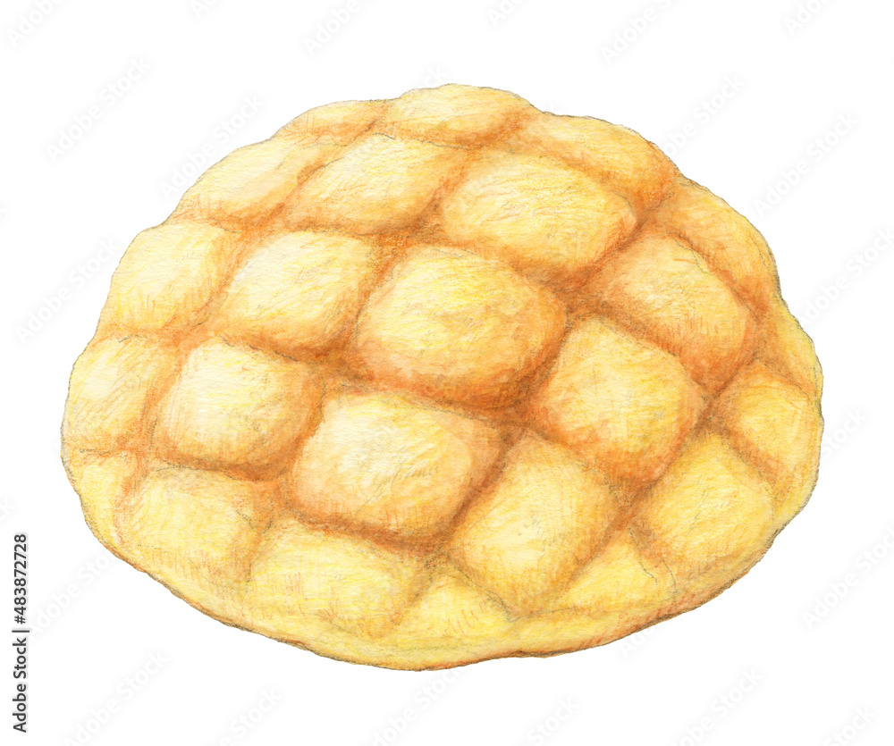 メロンパン パン 手描きアナログ Stock イラスト Adobe Stock メロンパン パン 手描きアナログ Stock イラスト Adobe Stock