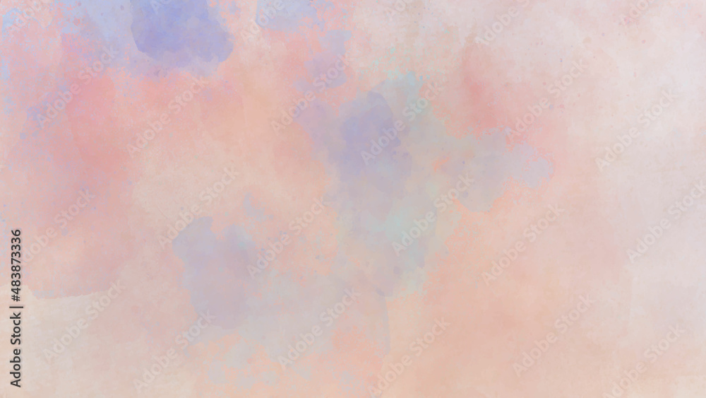 abstract watercolor background with Multi-colored pastel background of gentle shades. background sky or clouds and Old watercolor paper background.