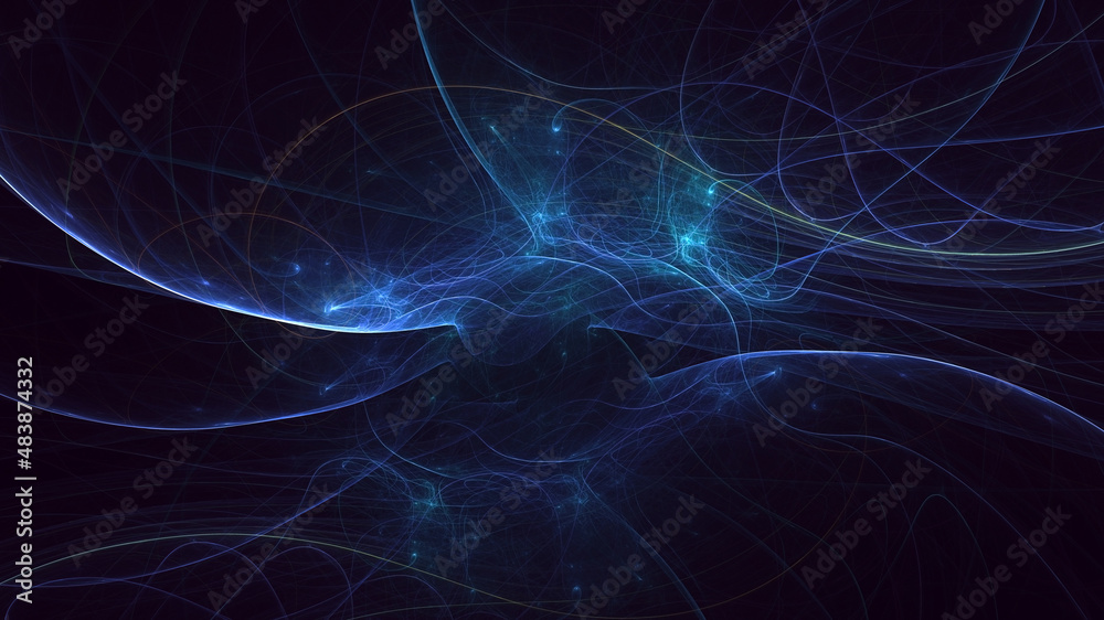 3D rendering abstract multicolor technology fractal light background 3D rendering abstract multicolor technology fractal light background