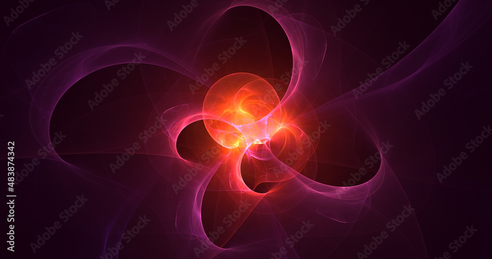 3D rendering abstract multicolor technology fractal light background 3D rendering abstract multicolor technology fractal light background