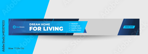 Real estate web banner template