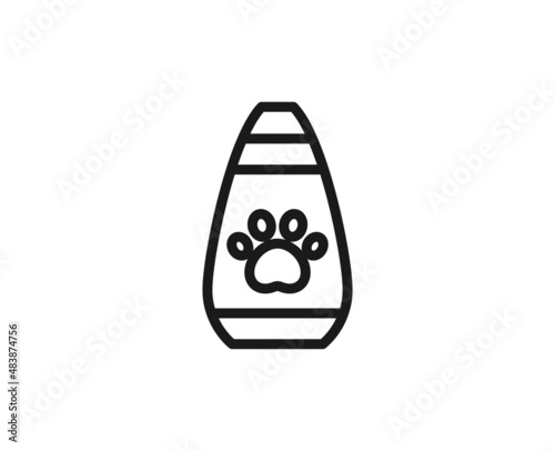 Black line icon on white background