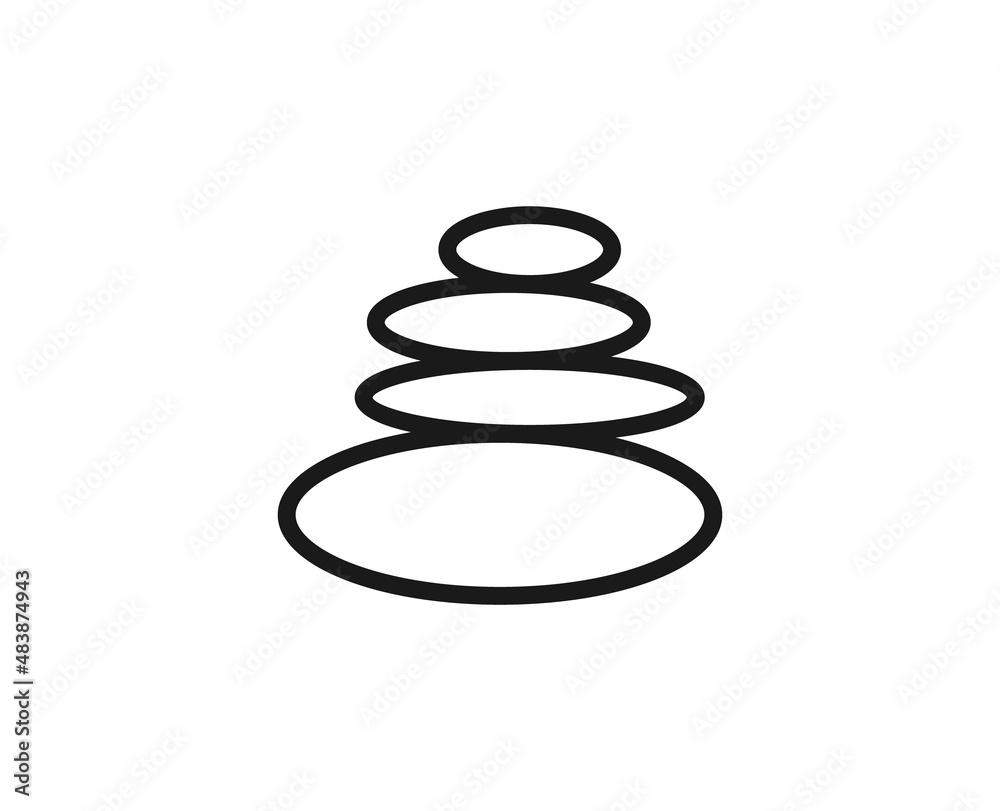 Beauty line icon on white background Beauty line icon on white background