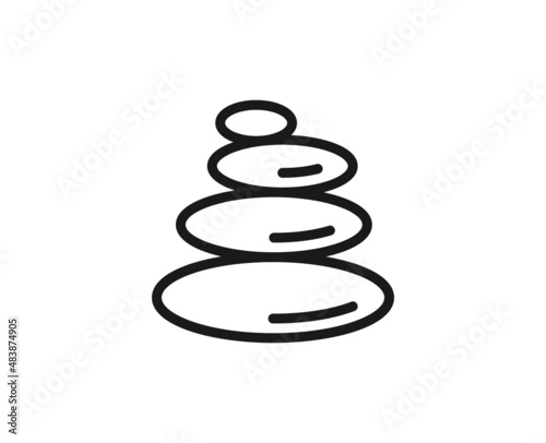 Beauty line icon on white background
