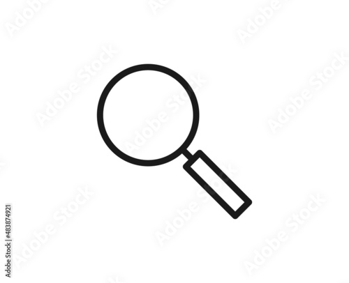 Search line icon on white background