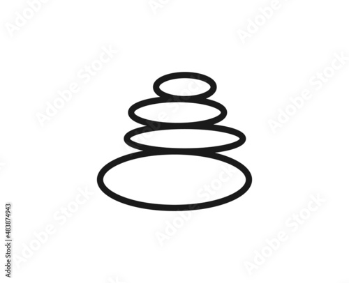 Beauty line icon on white background