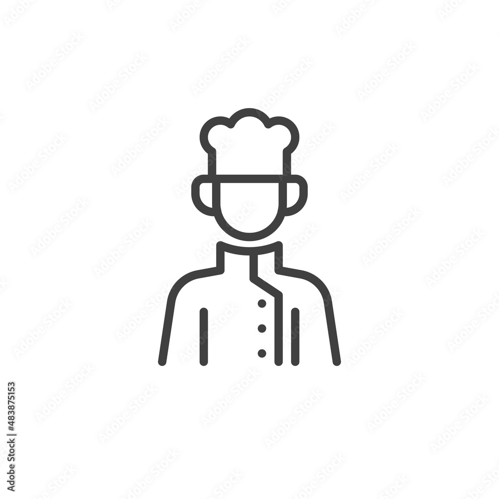 Chef line icon Chef line icon