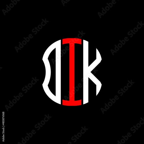 DIK letter logo creative design with vector graphic