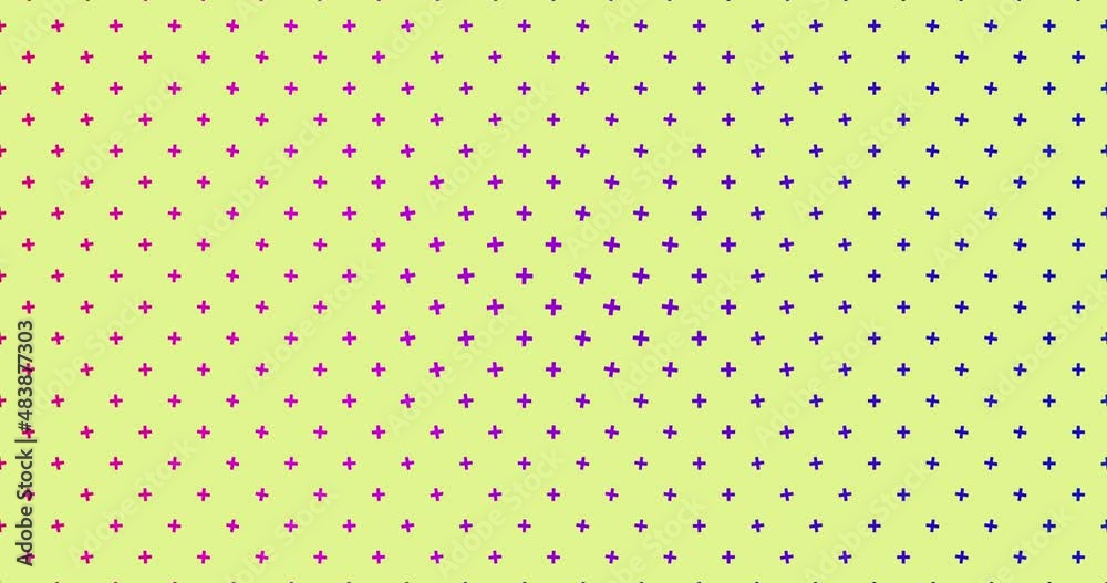 Abstract geometric pattern background. Bright colors plus shapes animated with gradient and yellow background