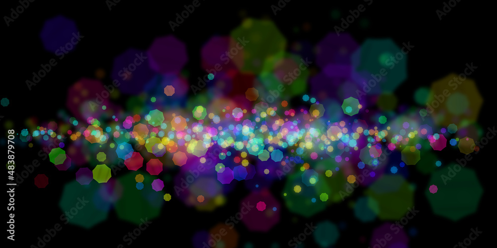 Naklejka premium カラフルな光のbgイメージ