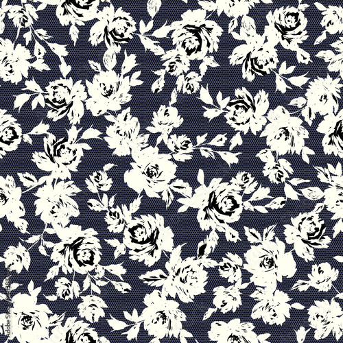Seamless and impressive cute floral pattern,