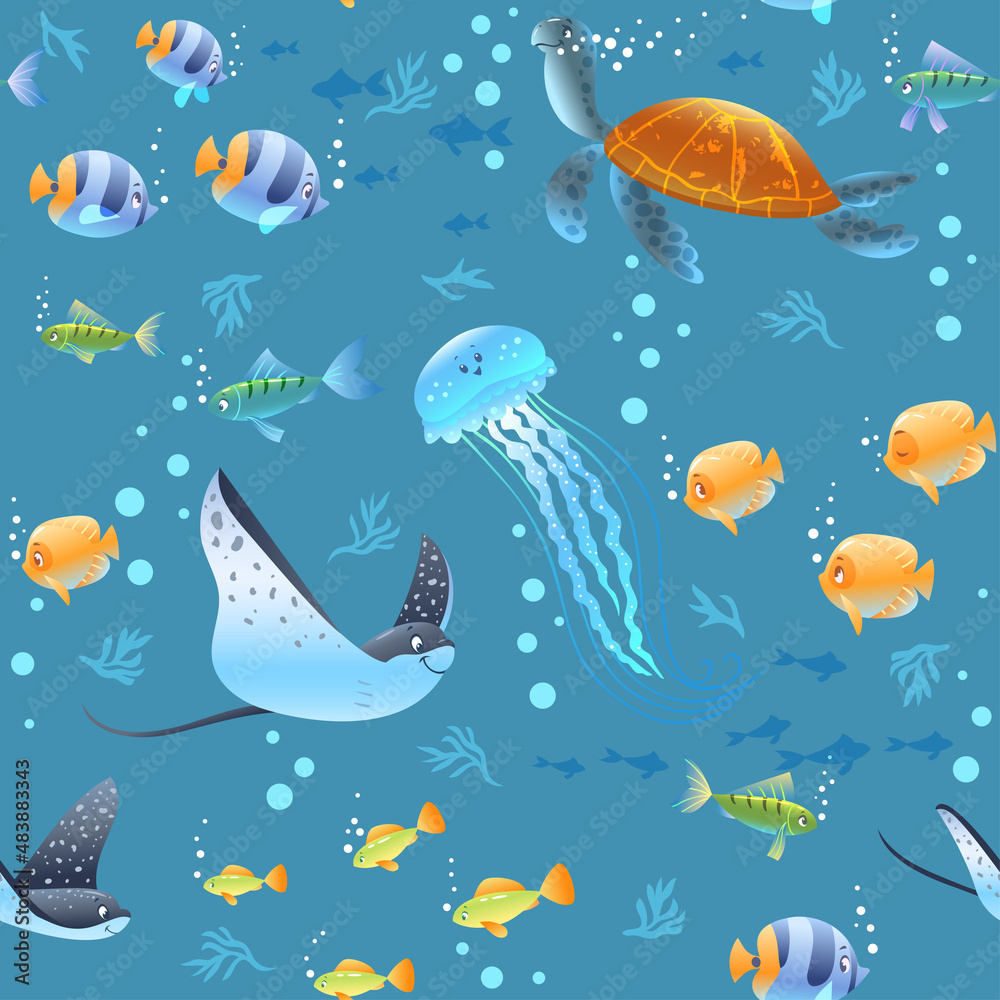 sea life pattern sea life pattern