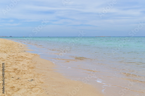 Calm beautiful tropical beach. On the Red Sea.
