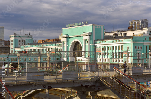 Railway at station Novosibirsk-Main photo