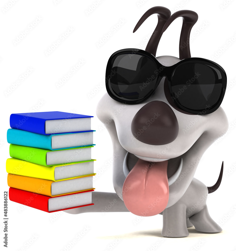 Fun dog - 3D Illustration Fun dog - 3D Illustration