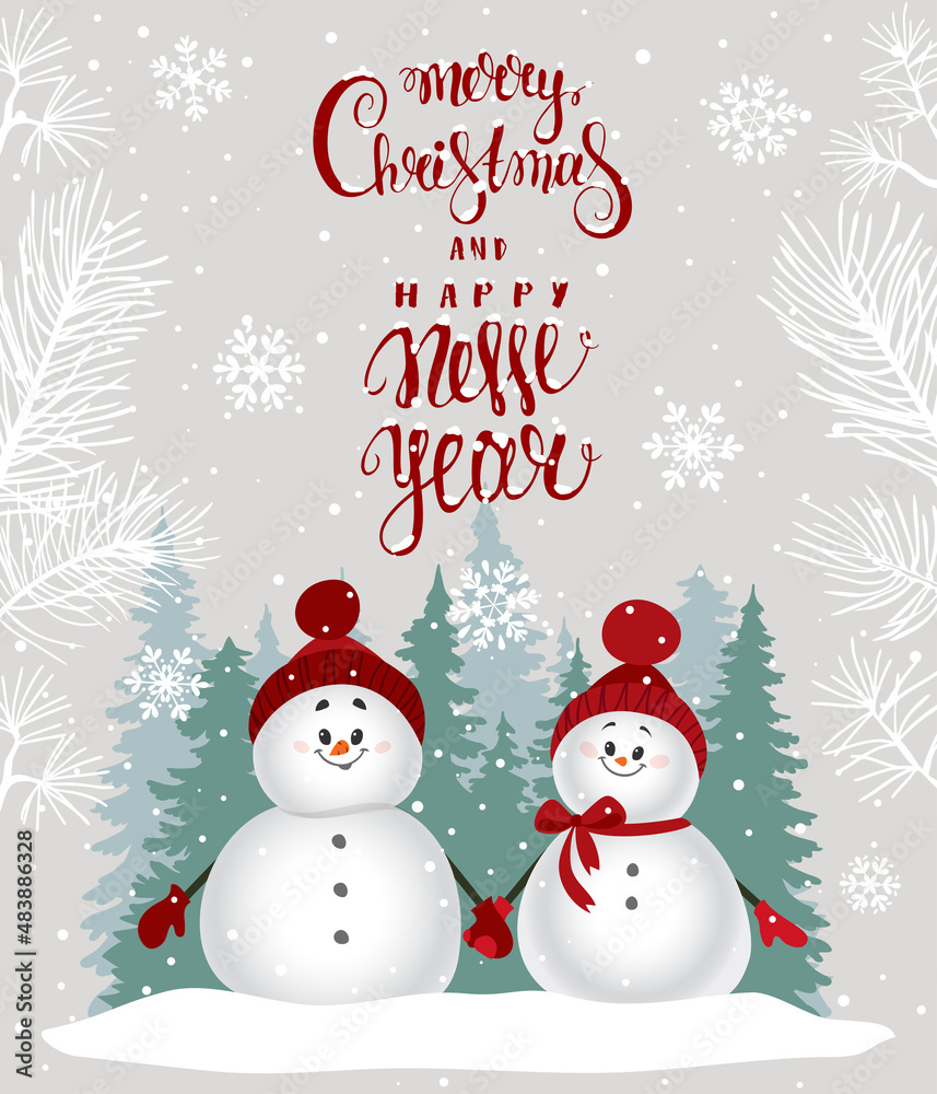 a pair of snowmen a pair of snowmen