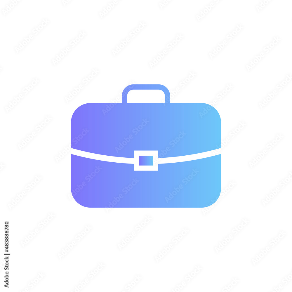 Briefcase vector icon with gradient Briefcase vector icon with gradient