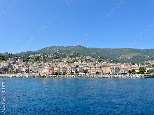 Panoramic view of Bastia on a sunny day. Corsica, France. © Maleo Photography