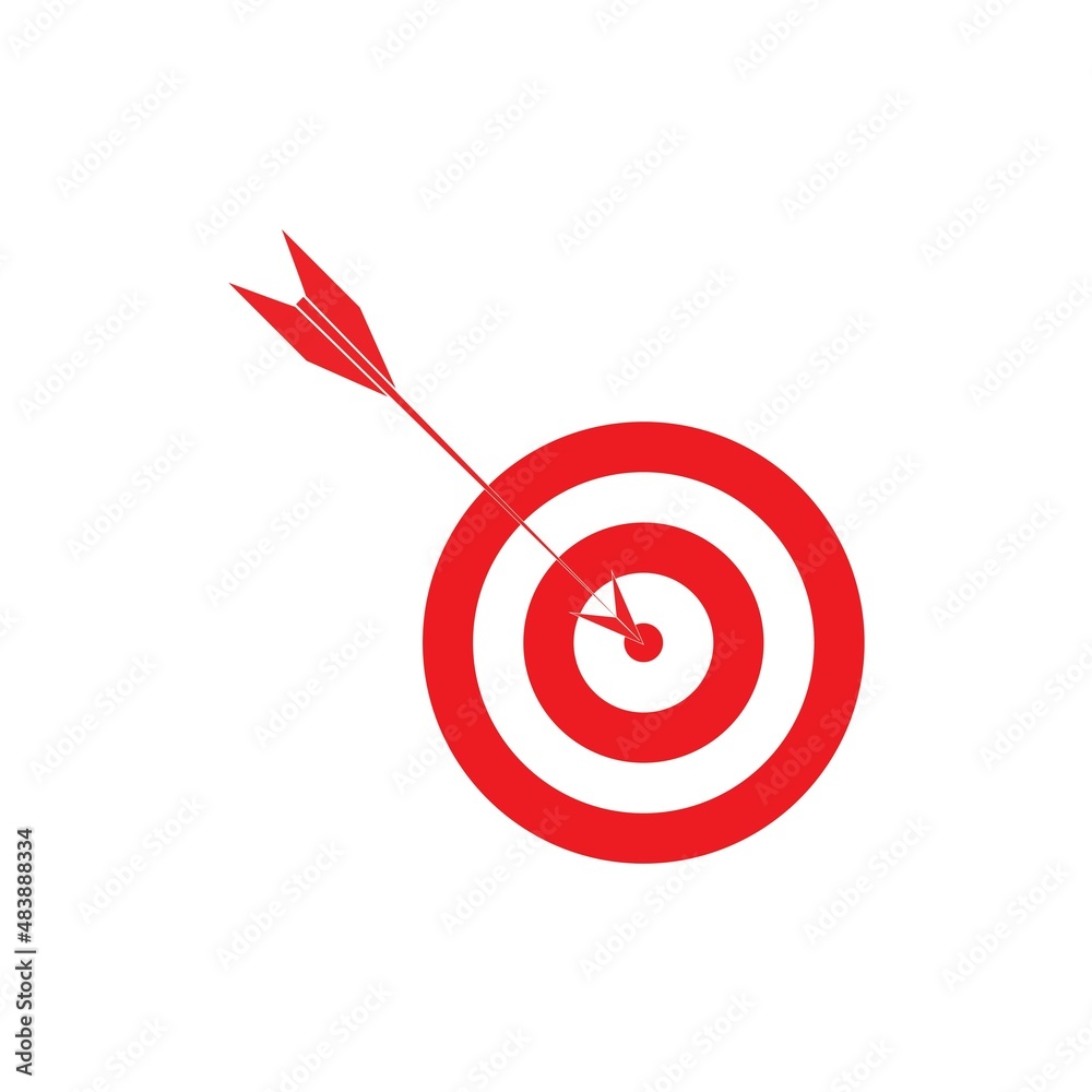 Target icon vector ilustration template Target icon vector ilustration template