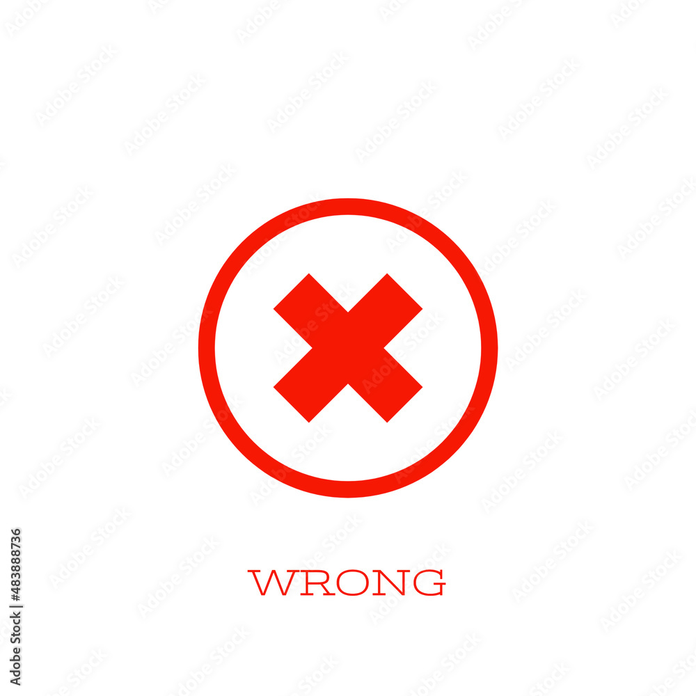 Wrong  Icon