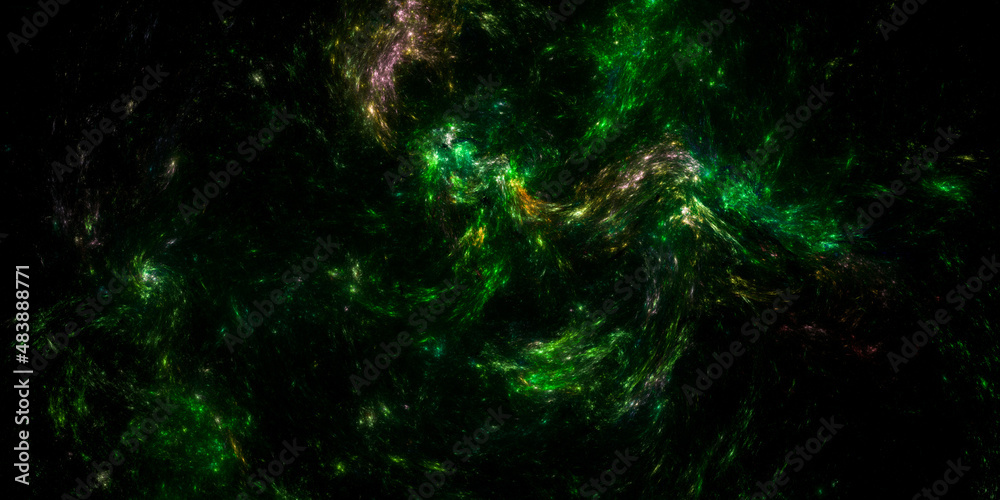 Fototapeta premium Banner Star field background . Starry outer space background texture . Colorful Starry Night Sky Outer Space background. 3D illustration 